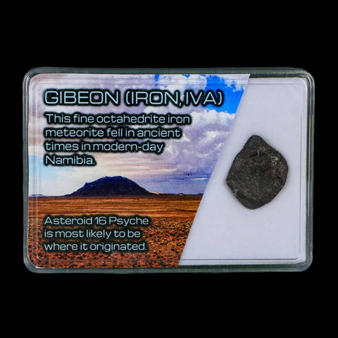 0.7" Gibeon Meteorite Specimen Namibia Africa Asteroid 16 Psyche 5.29 Grams Display - Fossil Age Minerals