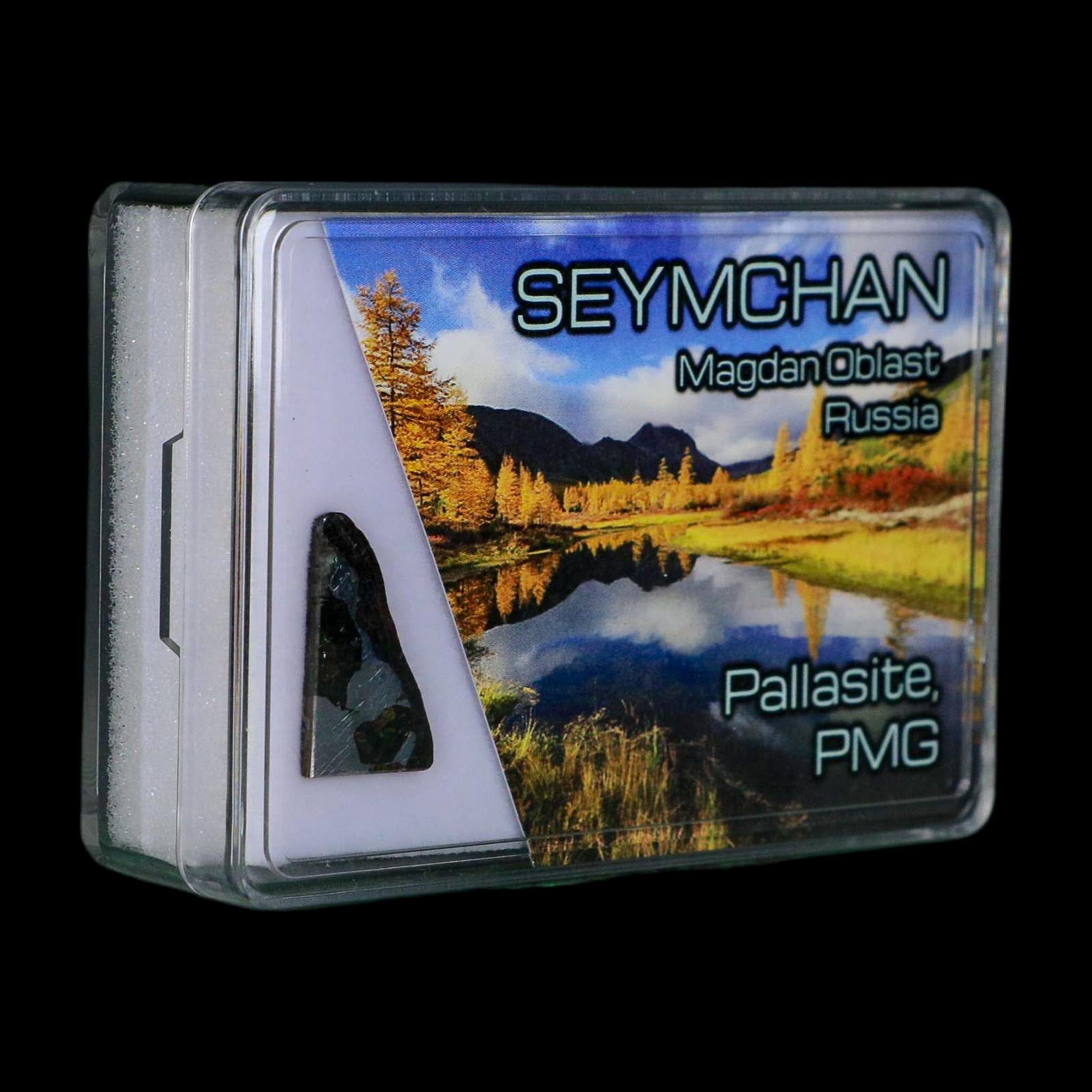 Seymchan Pallasite PMG Meteorite Specimen Magdanoblast Russia Display 1.81 Gram - Fossil Age Minerals