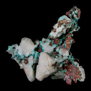 2.1" Rough Native Copper On Crystal Quartz Matrix Mineral Specimen Morocco