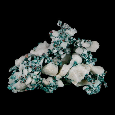 2" Rough Native Copper On Crystal Quartz Matrix Mineral Specimen Morocco