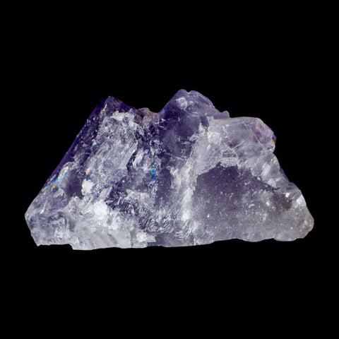 4.3" Purple Fluorite Crystal Cube Cluster Mineral Specimen Taourirt Morocco - Fossil Age Minerals