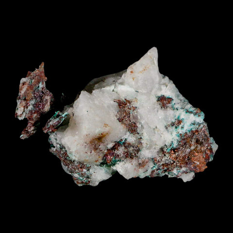 2.5" Rough Native Copper On Crystal Quartz Matrix Mineral Specimen Morocco - Fossil Age Minerals