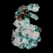 2" Rough Native Copper On Crystal Quartz Matrix Mineral Specimen Morocco