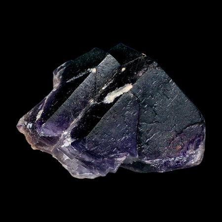 4" Purple Fluorite Crystal Cube Cluster Mineral Specimen Taourirt Morocco
