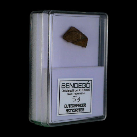 1.1" Bendego Meteorite Specimen Display Bendege Bahia Brazil 5 Grams - Fossil Age Minerals