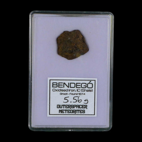 0.9" Bendego Meteorite Specimen Display Bendege Bahia Brazil 5.56 Grams - Fossil Age Minerals