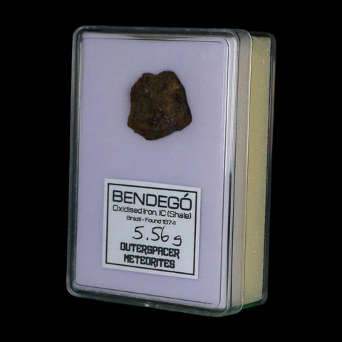 0.9" Bendego Meteorite Specimen Display Bendege Bahia Brazil 5.56 Grams - Fossil Age Minerals