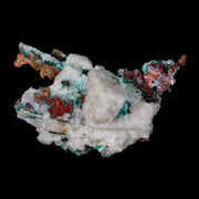 1.8" Rough Native Copper On Crystal Quartz Matrix Mineral Specimen Morocco