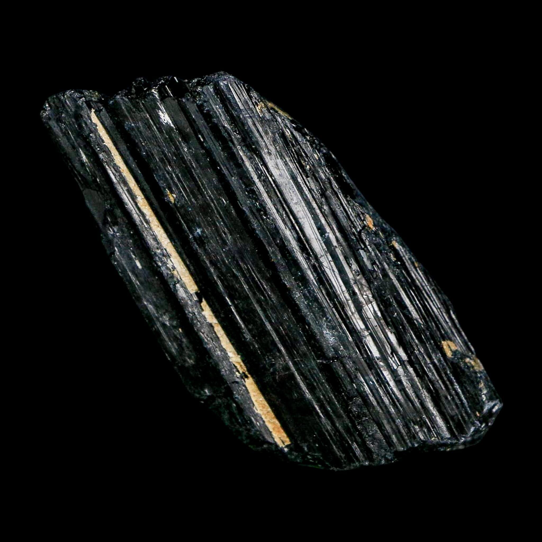2.5" Natural Rough Black Tourmaline Mineral Crystal Specimen Schorl Brazil - Fossil Age Minerals