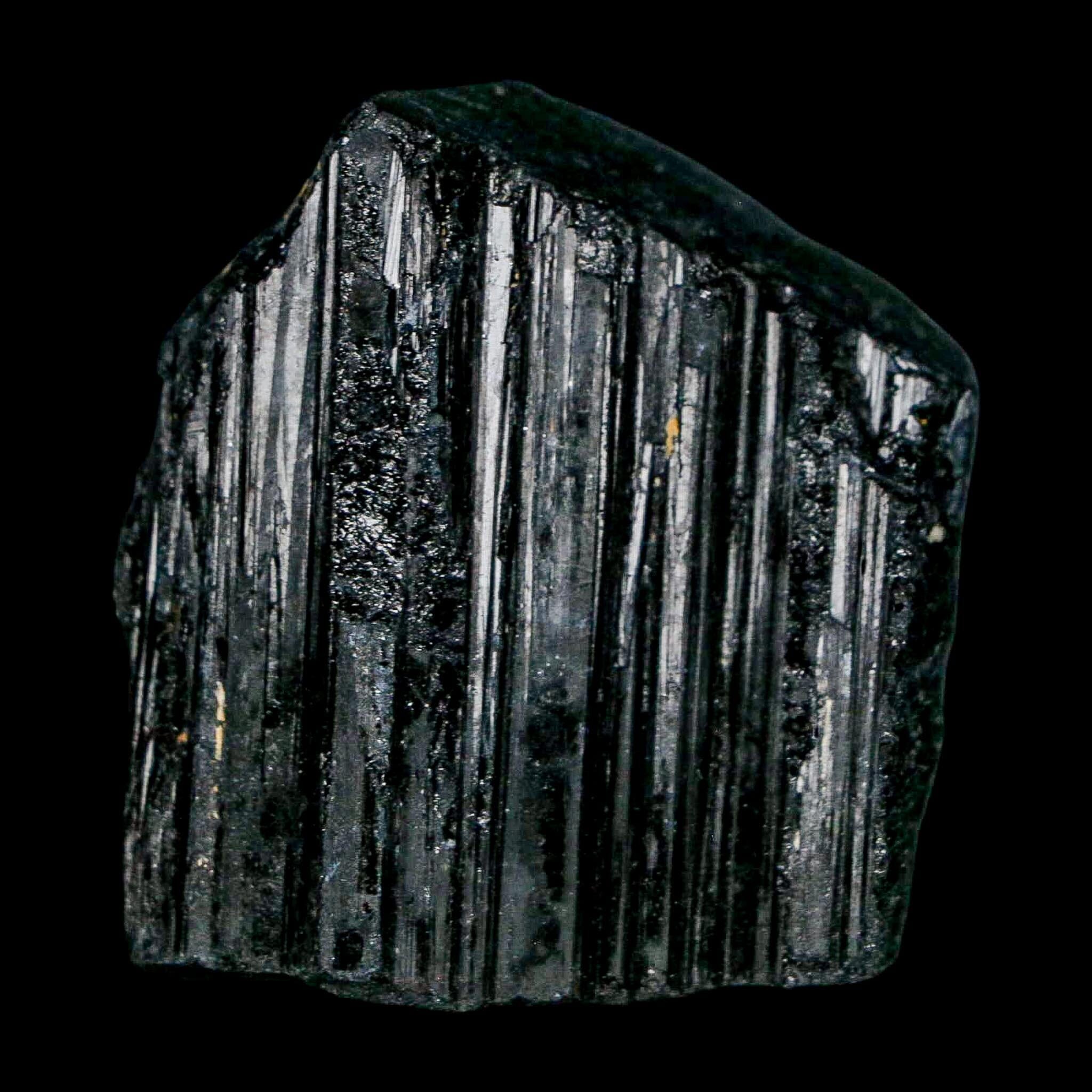 1.8" Natural Rough Black Tourmaline Mineral Crystal Specimen Schorl Brazil - Fossil Age Minerals