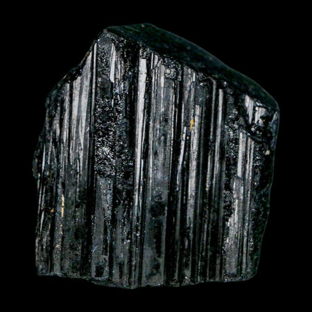 1.8" Natural Rough Black Tourmaline Mineral Crystal Specimen Schorl Brazil