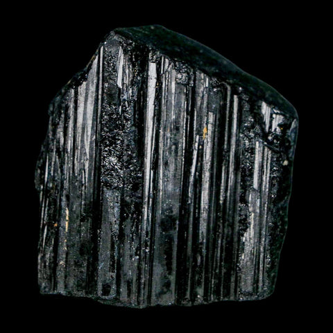 1.8" Natural Rough Black Tourmaline Mineral Crystal Specimen Schorl Brazil