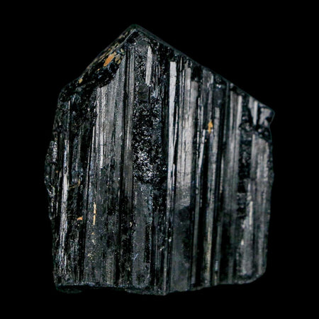 1.8" Natural Rough Black Tourmaline Mineral Crystal Specimen Schorl Brazil