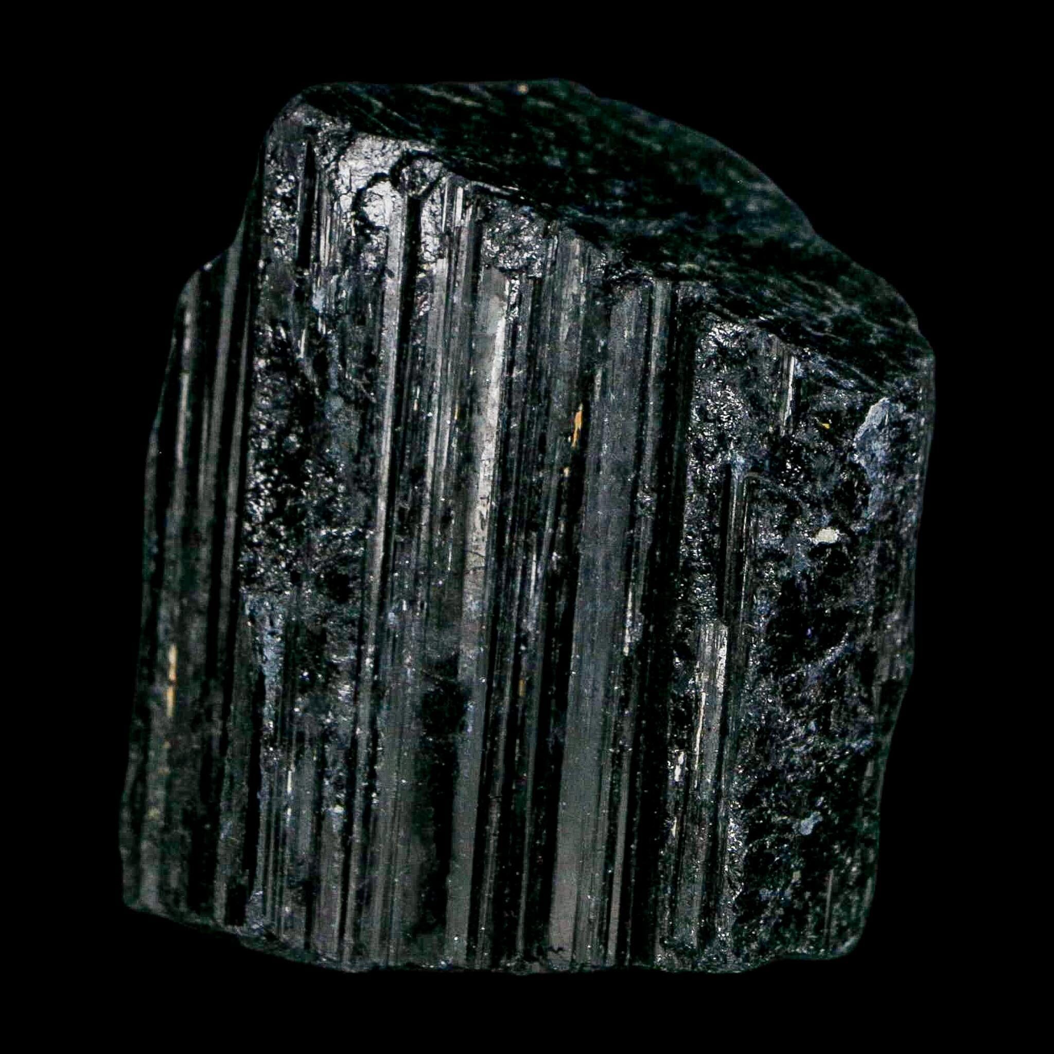 1.8" Natural Rough Black Tourmaline Mineral Crystal Specimen Schorl Brazil - Fossil Age Minerals
