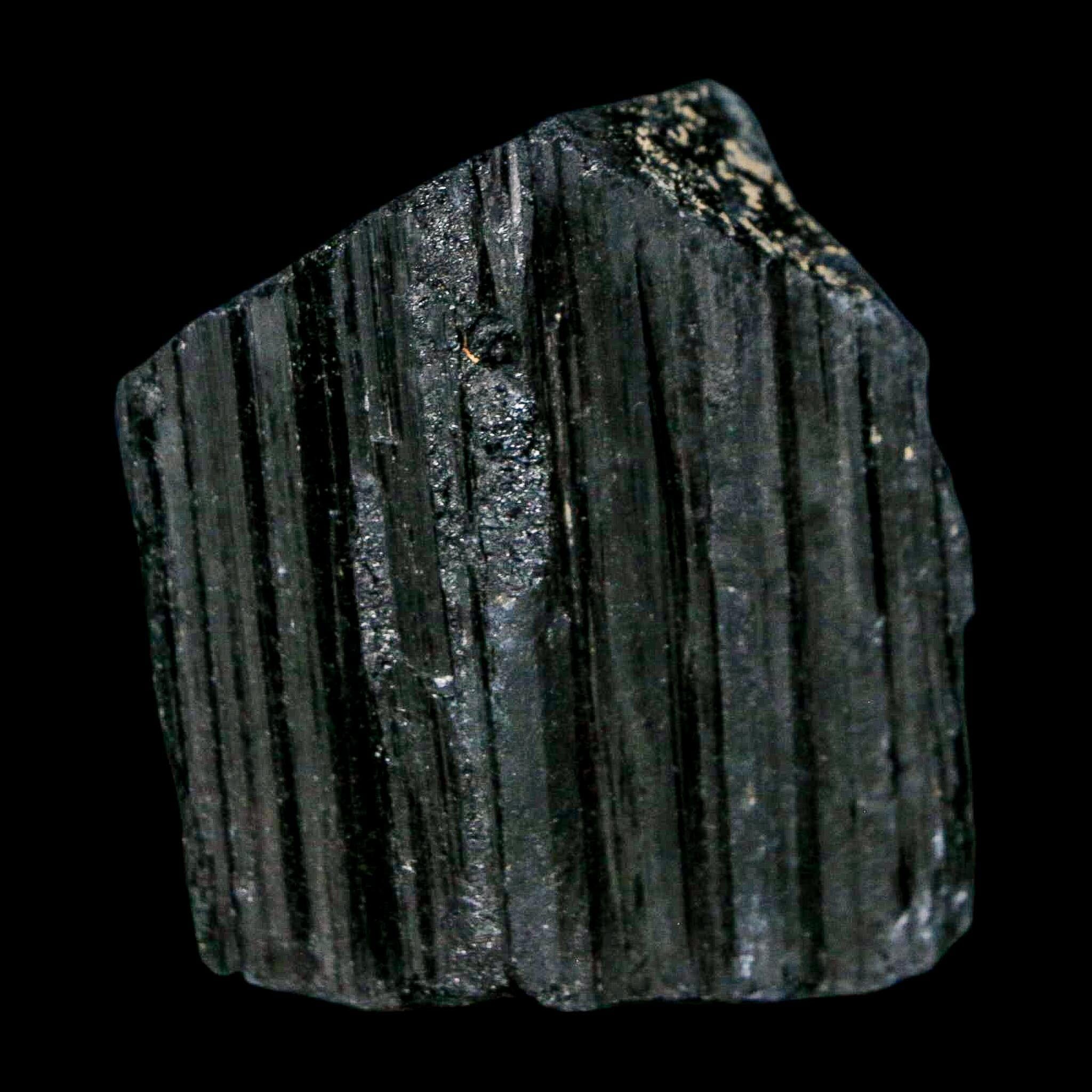1.8" Natural Rough Black Tourmaline Mineral Crystal Specimen Schorl Brazil - Fossil Age Minerals