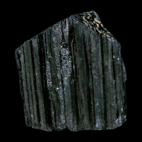 1.8" Natural Rough Black Tourmaline Mineral Crystal Specimen Schorl Brazil