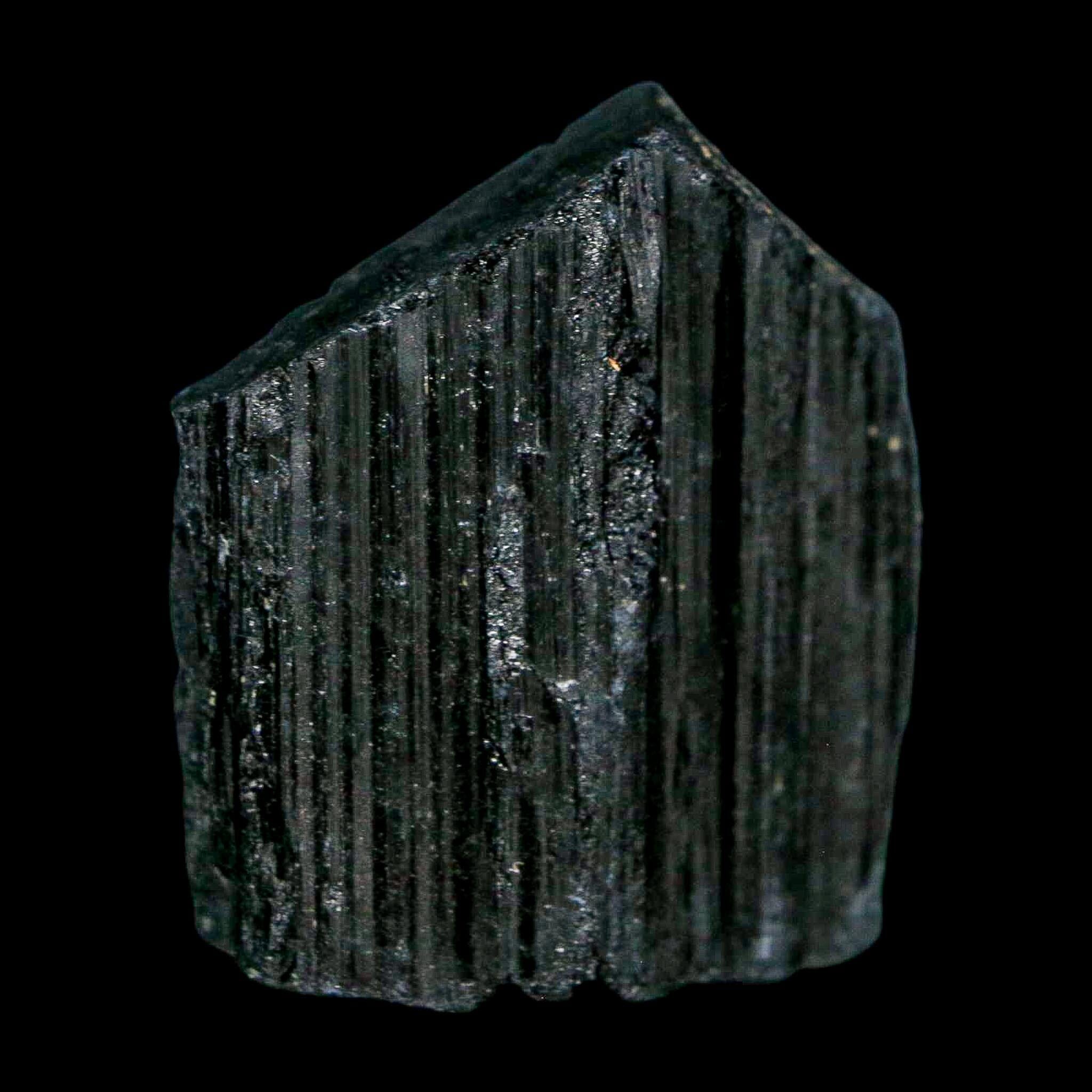 1.8" Natural Rough Black Tourmaline Mineral Crystal Specimen Schorl Brazil - Fossil Age Minerals