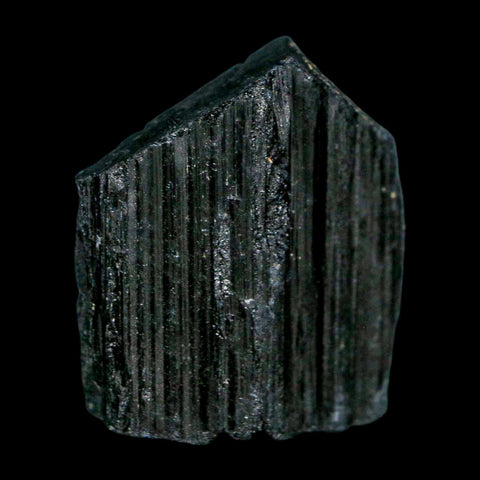 1.8" Natural Rough Black Tourmaline Mineral Crystal Specimen Schorl Brazil