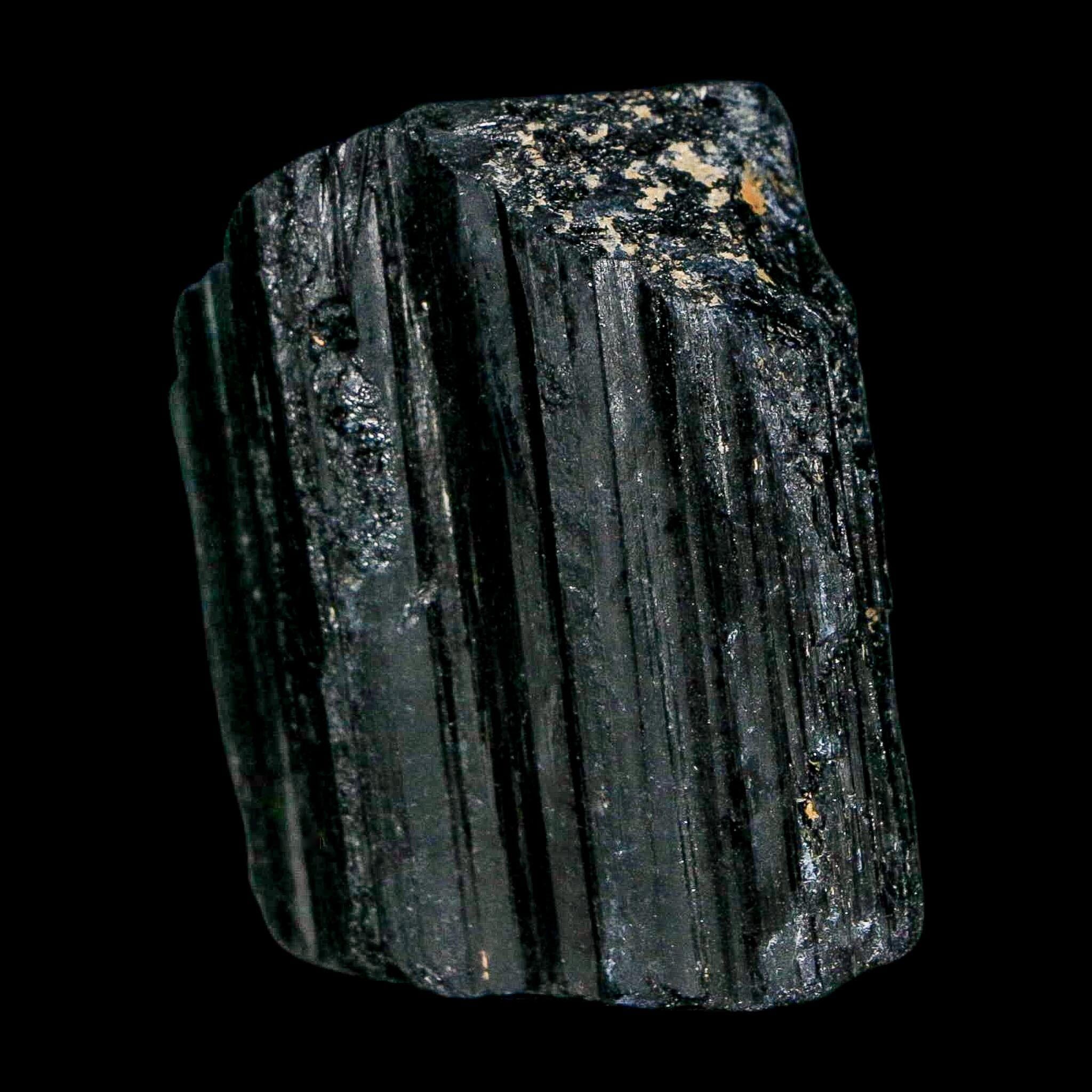 1.8" Natural Rough Black Tourmaline Mineral Crystal Specimen Schorl Brazil - Fossil Age Minerals