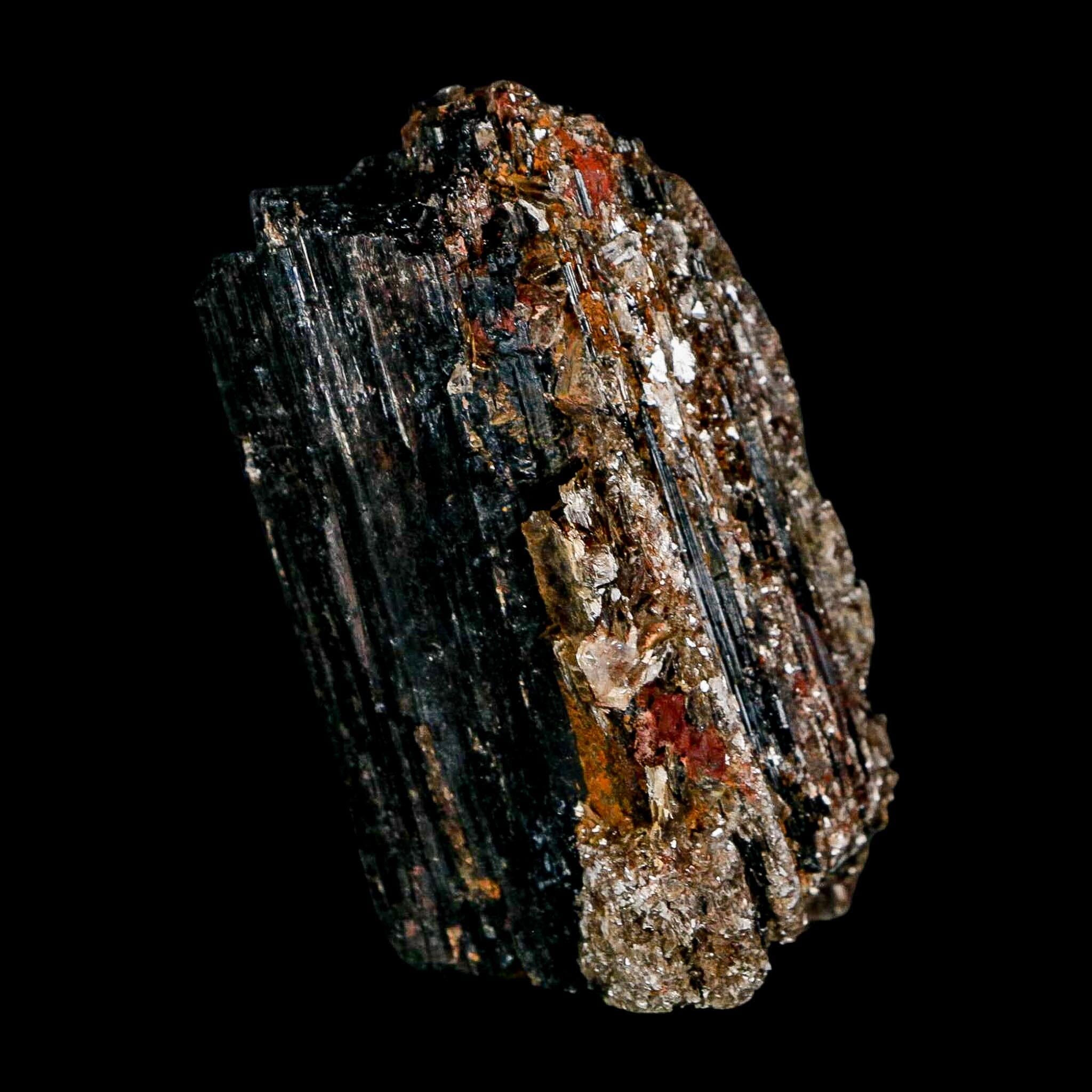 3.1" Natural Rough Black Tourmaline Mineral Crystal Specimen Schorl Brazil - Fossil Age Minerals