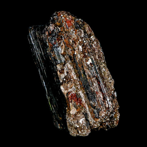3.1" Natural Rough Black Tourmaline Mineral Crystal Specimen Schorl Brazil