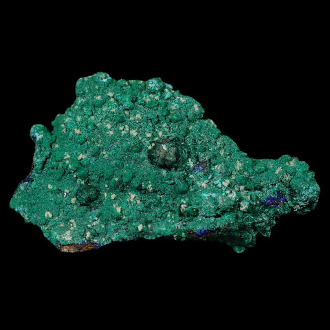 3.2" Azurite Crystals & Malachite On Matrix Mineral Specimen Tiznit Morocco - Fossil Age Minerals