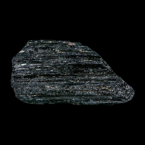 3.1" Natural Rough Black Tourmaline Mineral Crystal Specimen Schorl Brazil