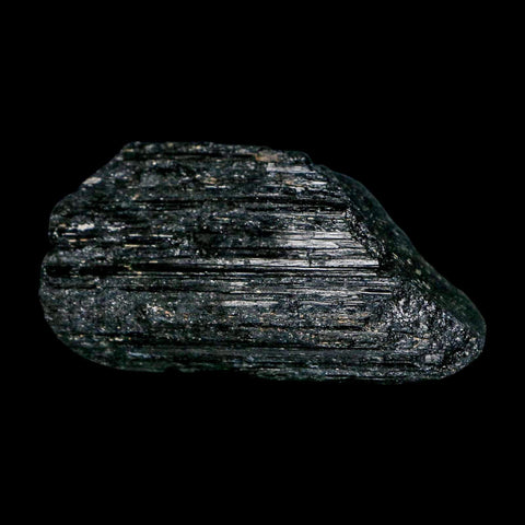 3.1" Natural Rough Black Tourmaline Mineral Crystal Specimen Schorl Brazil