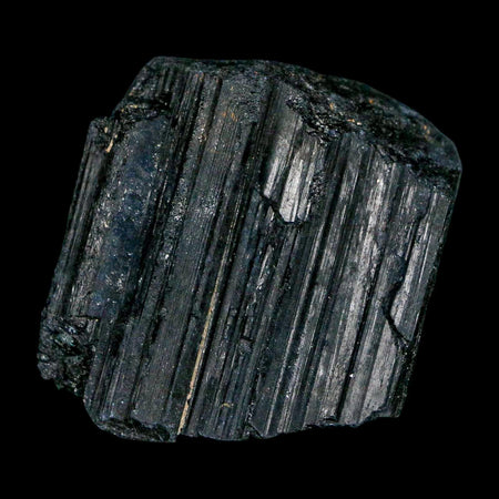 2" Natural Rough Black Tourmaline Mineral Crystal Specimen Schorl Brazil