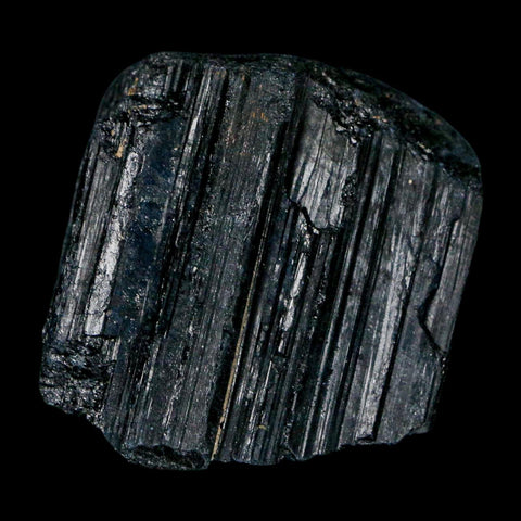 2" Natural Rough Black Tourmaline Mineral Crystal Specimen Schorl Brazil - Fossil Age Minerals