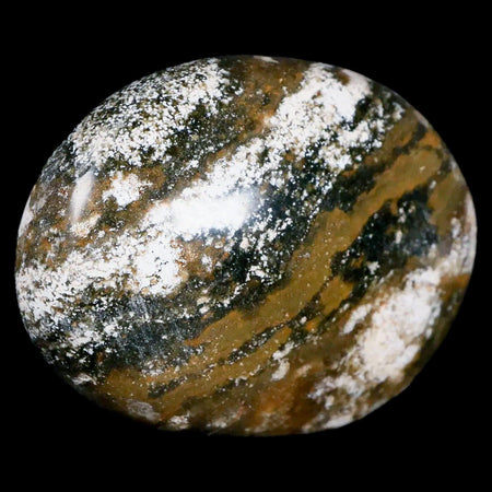 2.7" Natural Polished Ocean Jasper Crystal Palm Stone Location Madagascar Healing