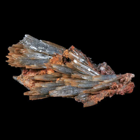 3.5" Ice Blue Barite Blades Crystal Mineral Specimen Mabladen Morocco