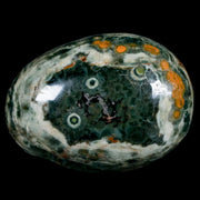 2.8" Natural Polished Ocean Jasper Crystal Palm Stone Location Madagascar Healing