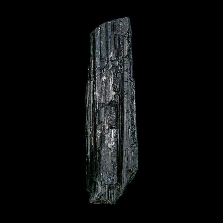 4.4" Natural Rough Black Tourmaline Mineral Crystal Specimen Schorl Brazil