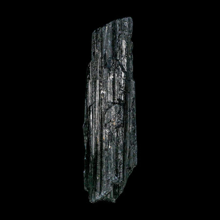4.4" Natural Rough Black Tourmaline Mineral Crystal Specimen Schorl Brazil