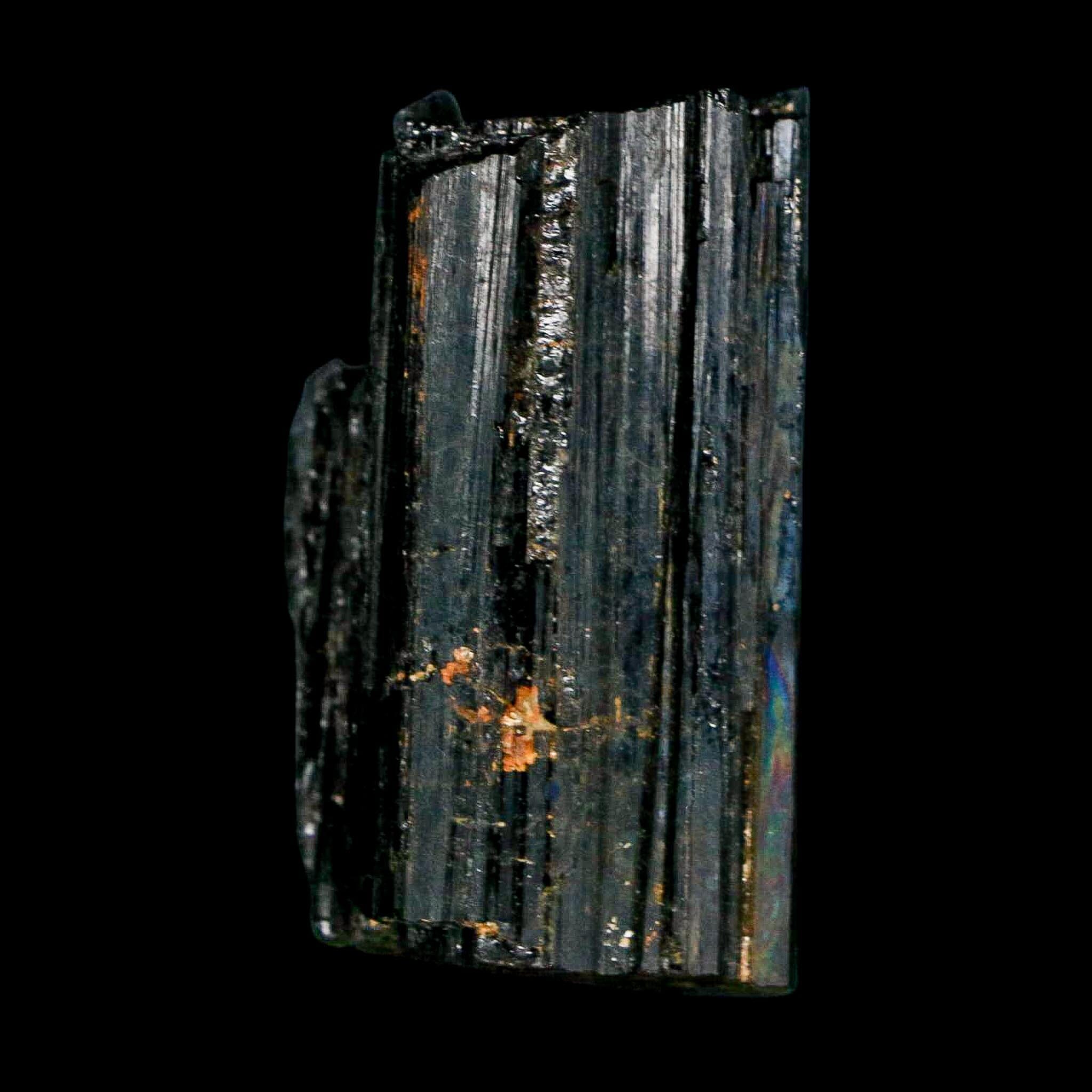 1.9" Natural Rough Black Tourmaline Mineral Crystal Specimen Schorl Brazil - Fossil Age Minerals