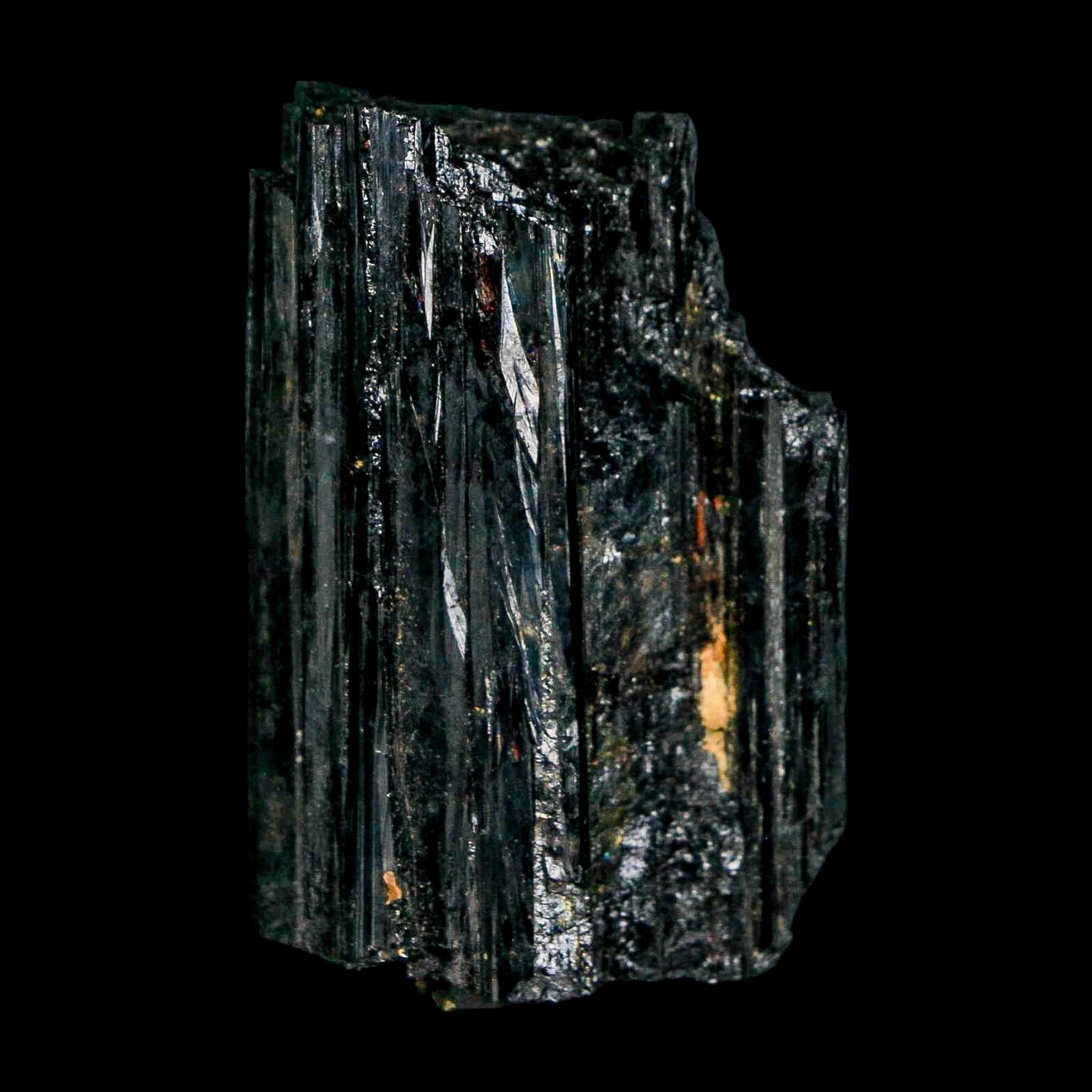 1.9" Natural Rough Black Tourmaline Mineral Crystal Specimen Schorl Brazil - Fossil Age Minerals