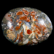 2.8" Natural Polished Ocean Jasper Crystal Palm Stone Location Madagascar Healing