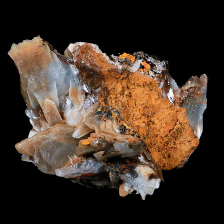 3" Ice Blue Barite Blades Crystal Mineral Specimen Mabladen Morocco