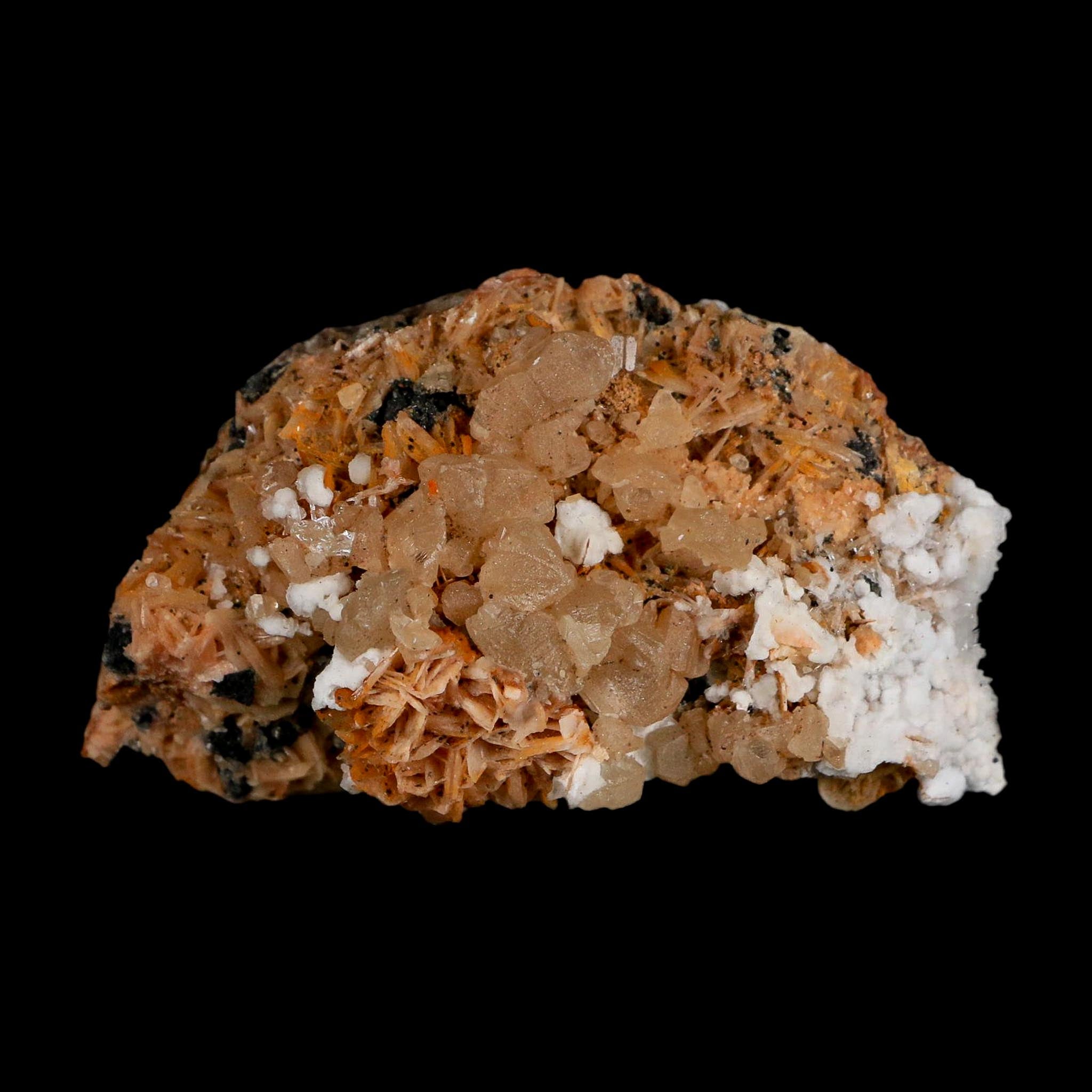 2.8" Sparkly Orange Barite Blades, Cerussite Crystals, Galena Crystal Mineral Morocco