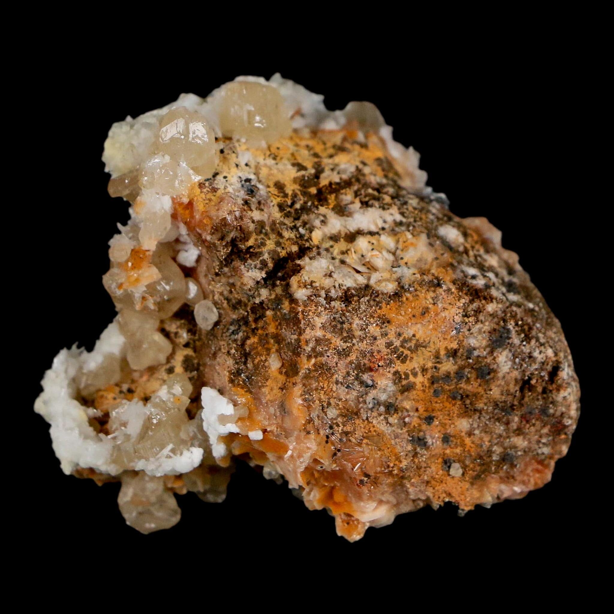1.9" Sparkly Orange Barite Blades, Cerussite Crystals, Galena Crystal Mineral Morocco