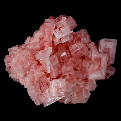 4.3" Quality Pink Halite Salt Crystals Cluster Mineral Trona, CA Searles Lake - Fossil Age Minerals
