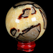 XL 55MM Septarian Dragon Stone Vug Sphere Mineral Healing Madagascar Stand