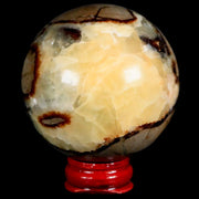 XL 57MM Septarian Dragon Stone Vug Sphere Mineral Healing Madagascar Stand