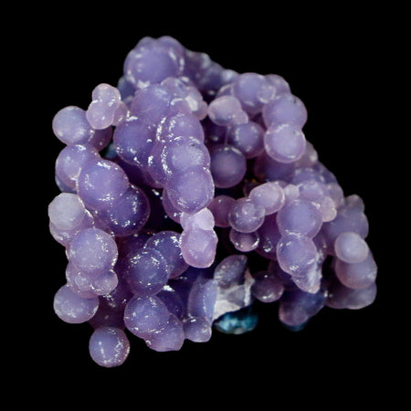 1.3" Purple Grape Agate Botryoidal Crystal Cluster Mineral Sulawesi Island Indonesia