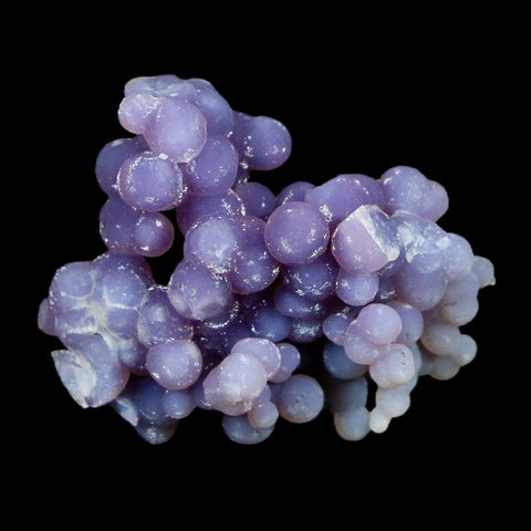 1.4" Purple Grape Agate Botryoidal Crystal Cluster Mineral Sulawesi Island Indonesia - Fossil Age Minerals