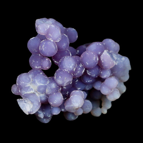 1.4" Purple Grape Agate Botryoidal Crystal Cluster Mineral Sulawesi Island Indonesia - Fossil Age Minerals