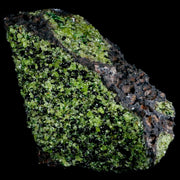 XL 4.9" Emerald Peridot Crystals, Chrome Diopside And Spinel On Volcanic Rock Gila, AZ