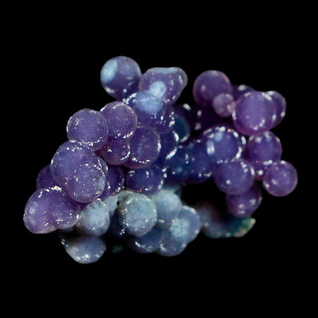 1.5" Purple Grape Agate Botryoidal Crystal Cluster Mineral Sulawesi Island Indonesia