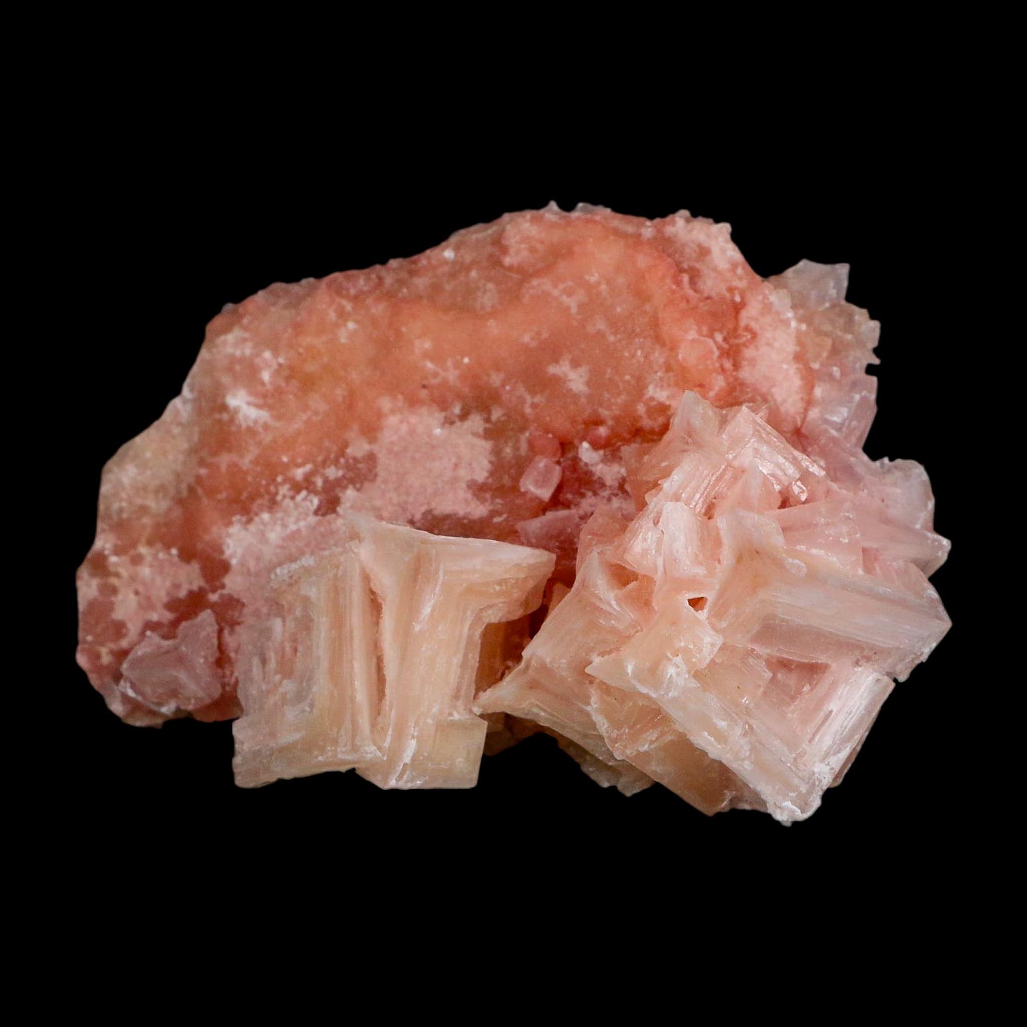 3.8" Quality Deep Pink Halite Salt Crystals Cluster Mineral Trona, CA Searles Lake